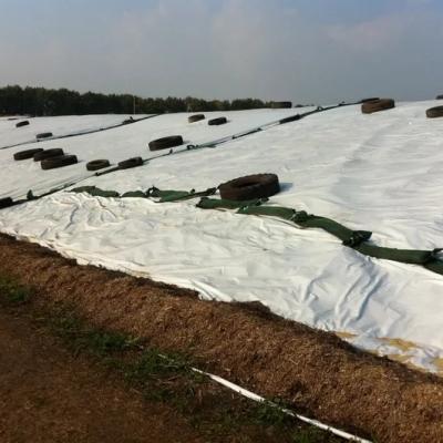 Silage cover,  black and white bunker cover